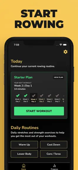 Game screenshot Start Rowing - Workout Coach mod apk