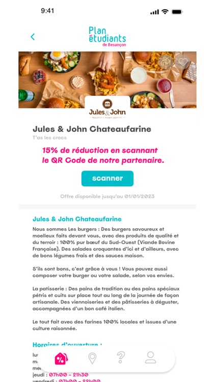 Plan des Étudiants de Besançon