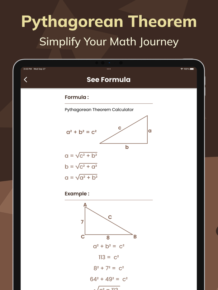 Pythagorean Theorem Toolkit