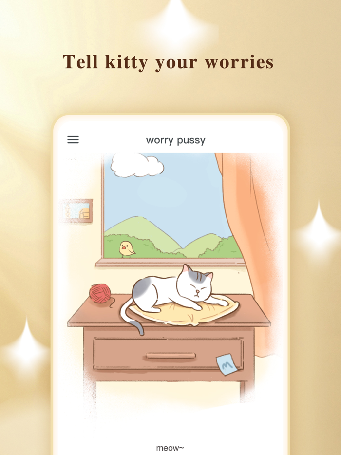 worry cat-to remove stress