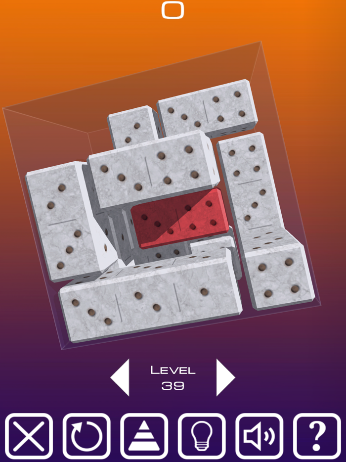 Unblock Red Brick. 3D Space