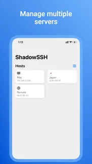 shadowssh - simple&easy client iphone screenshot 1