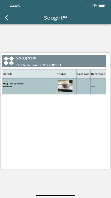 Sought App Screenshot