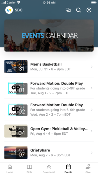 Sarasota Baptist Church Screenshot