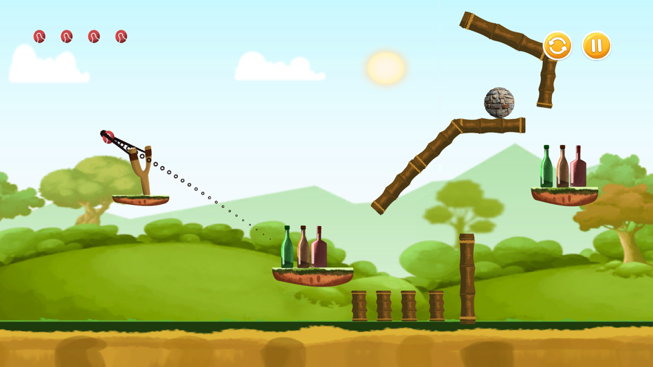 #3. Fun Games : Shooting Bottles (iOS) 由: 一力 郭
