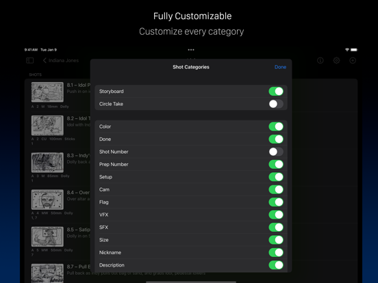 Screenshot #6 pour Shot Lister