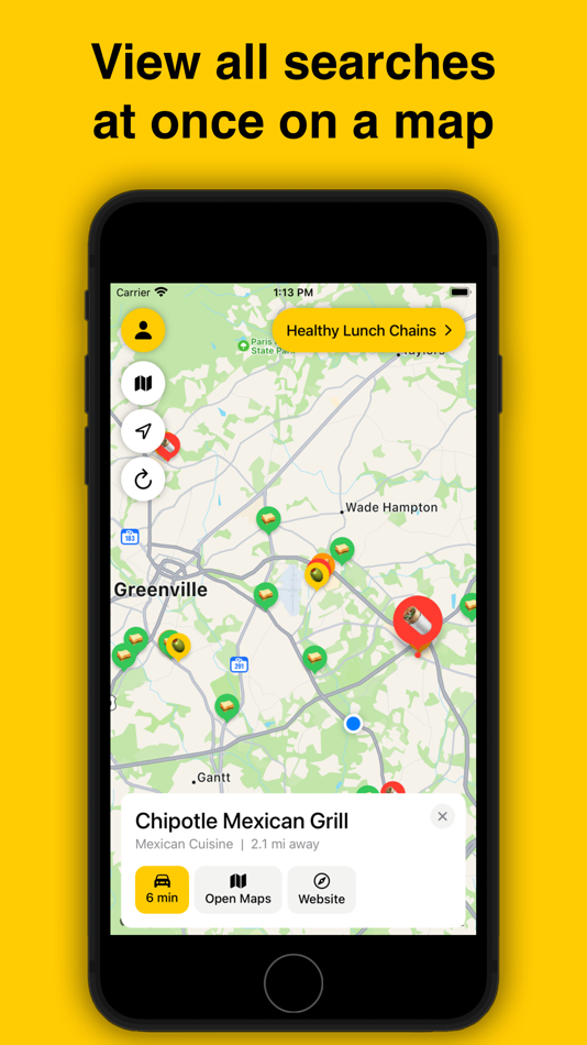 #1. Searched: Saved Maps (iOS) 由: Shannon Bolick