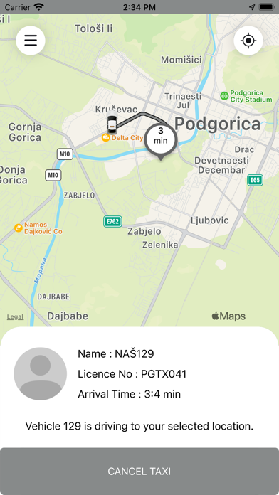 Naš Taxi Podgorica Screenshot