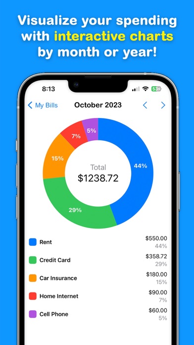 Billminders - Bill Organizer Screenshot