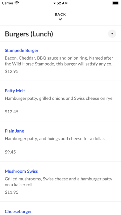 Sherman Inn Restaurant Screenshot