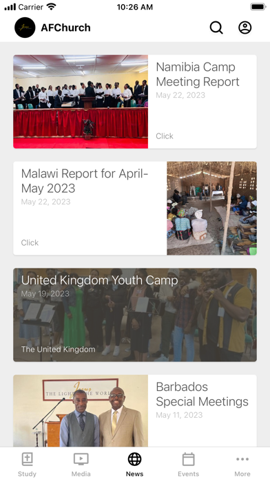 Apostolic Faith Screenshot