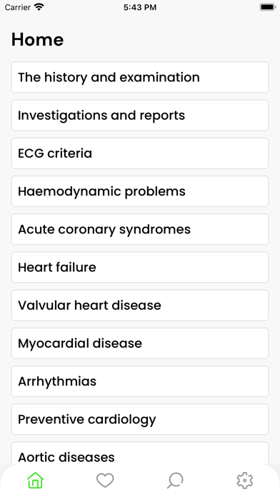 Cardiochecklist Screenshot