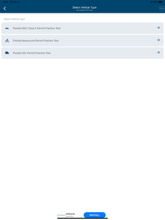 US DMV Driving Tests iPad screenshot 2 - Education app