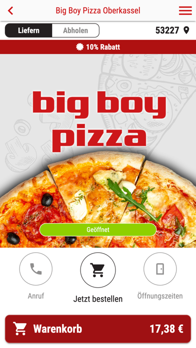 Big Boy Pizza Oberkassel Screenshot