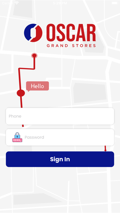 Oscar Driver App Screenshot