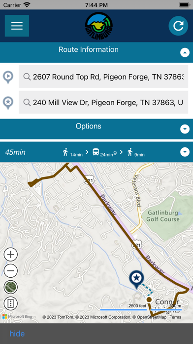 Gatlinburg Trolleys Screenshot