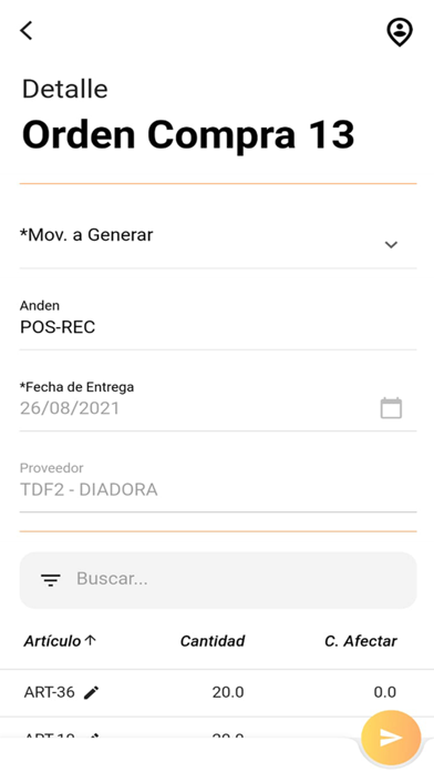 WMS Móvil Screenshot