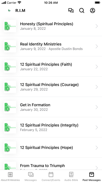 Real Identity Ministries Screenshot