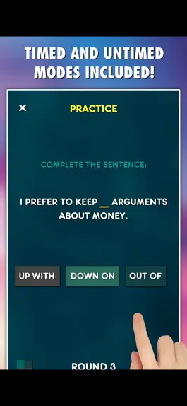 Game screenshot Phrasal Verbs Grammar Test hack
