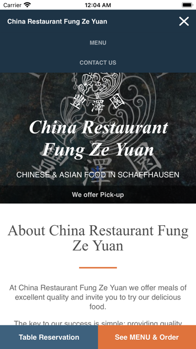 China Restaurant Fung Ze Yuan Screenshot