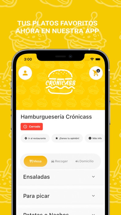 Hamburguesería Crónicass Screenshot