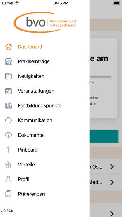 BVO Mitglieder Screenshot