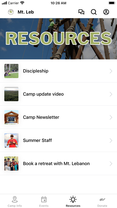 Mt. Lebanon Camp Screenshot