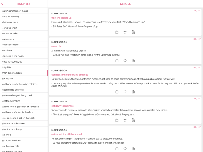 Love Business idiom in English