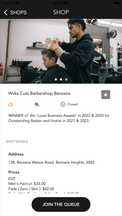 Wilks Cuts Barbershop Screenshot