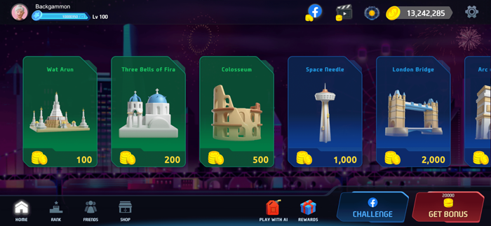 Backgammon 3D Online