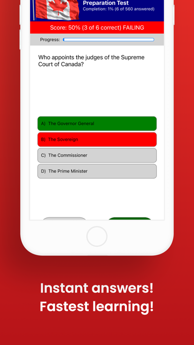 Canada Citizenship Exam Screenshot