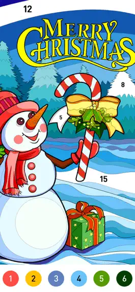 Game screenshot Christmas Winter Coloring Book mod apk