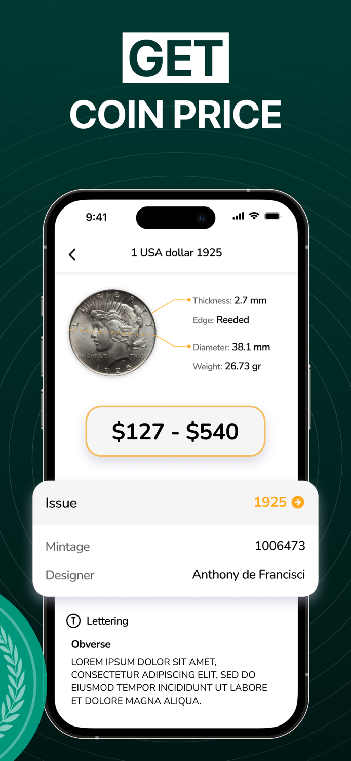 Coin identifier — Snap Value