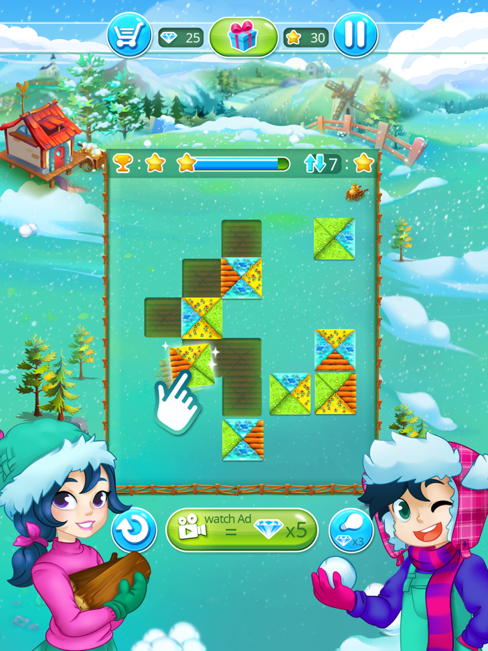 Happy Farm fields puzzle