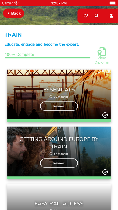TRAC, by Rail Europe Screenshot