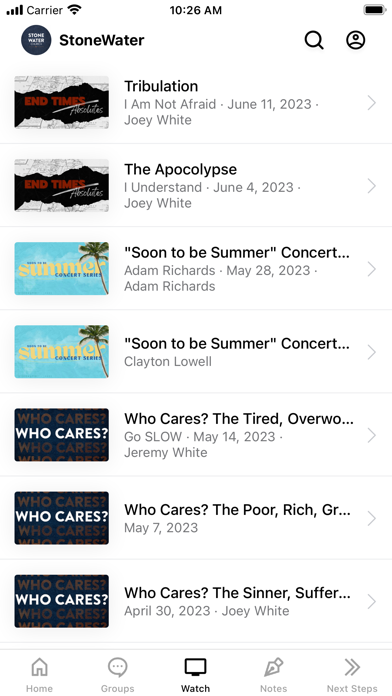 StoneWater Church Screenshot 3 - AppWisp.com StoneWater Church Screenshot 3 - AppWisp.com