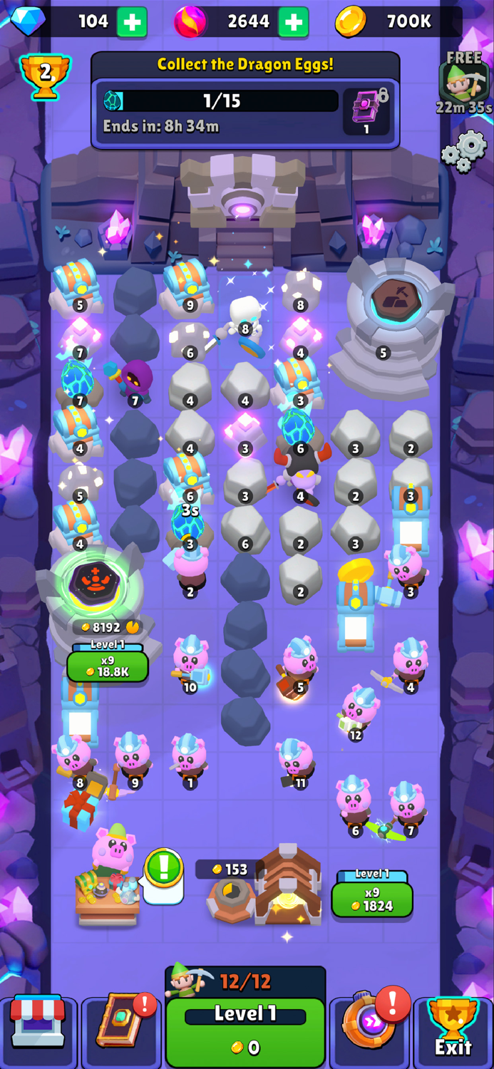 Gold and Heroes - Idle Dig