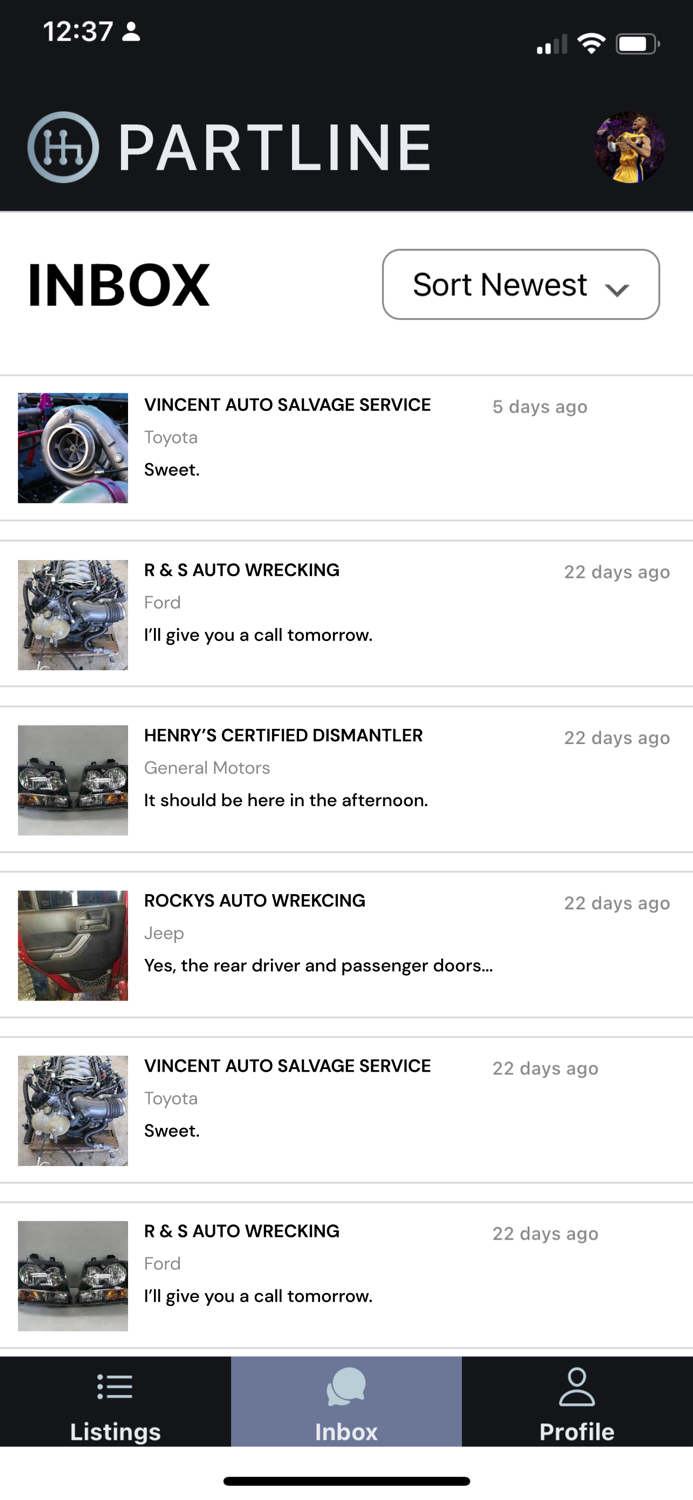 Part Line - Auto Parts Locator