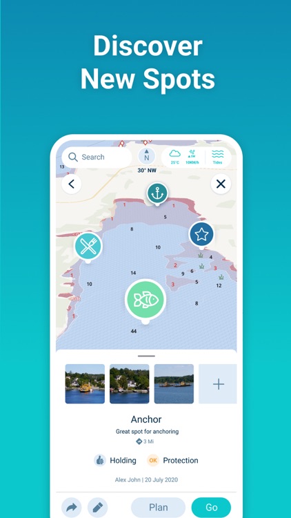 Wavve Boating-Easy Marine GPS screenshot-3