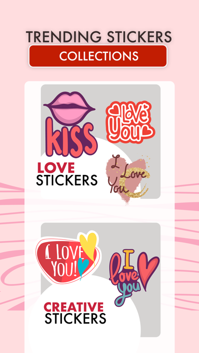 Kiss Me Love Stickers! Screenshot
