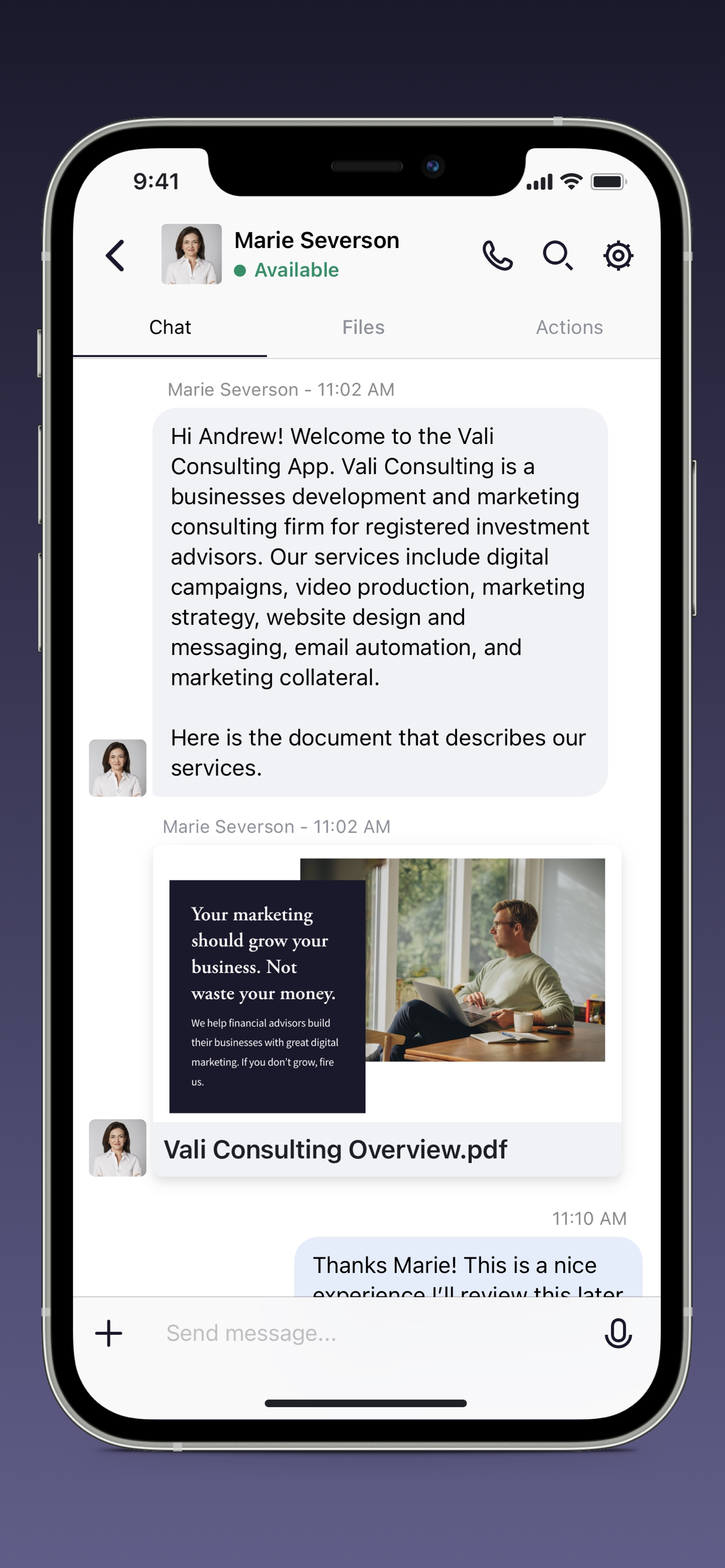 Vali Consulting screenshot 3