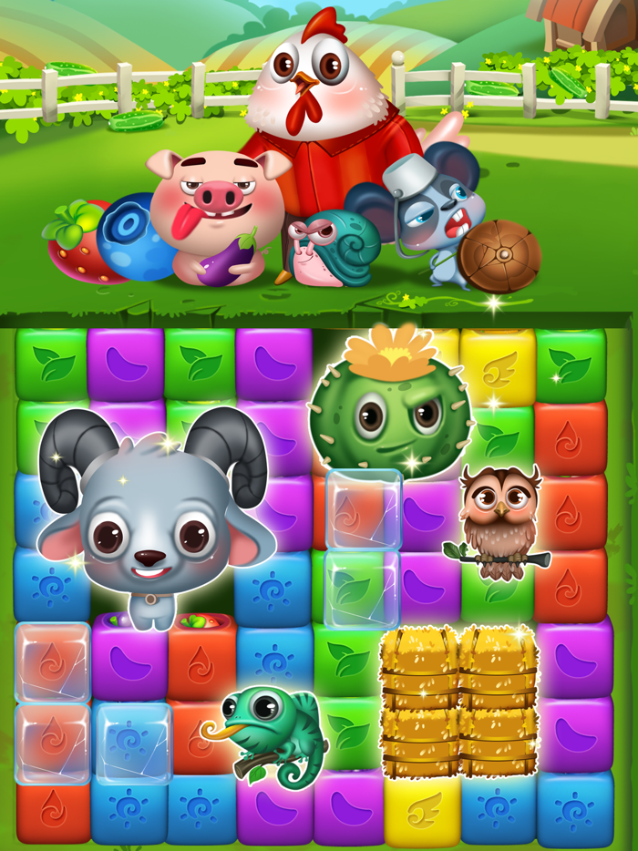 Fruit Funny Blocks farm cubes