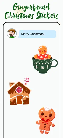 Game screenshot Gingerbread Christmas Stickers hack