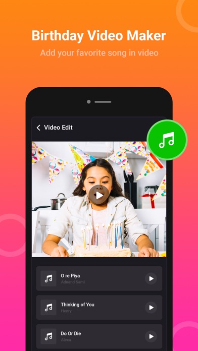 Birthday Video Maker - HBD Screenshot