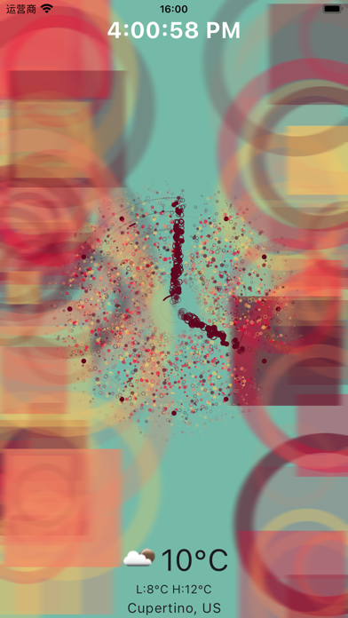 Particle Clock Screenshot