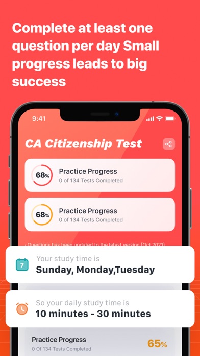 Canadian Citizenship test + Screenshot