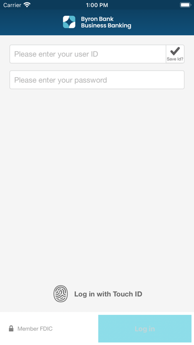 Byron Bank Business Mobile Screenshot