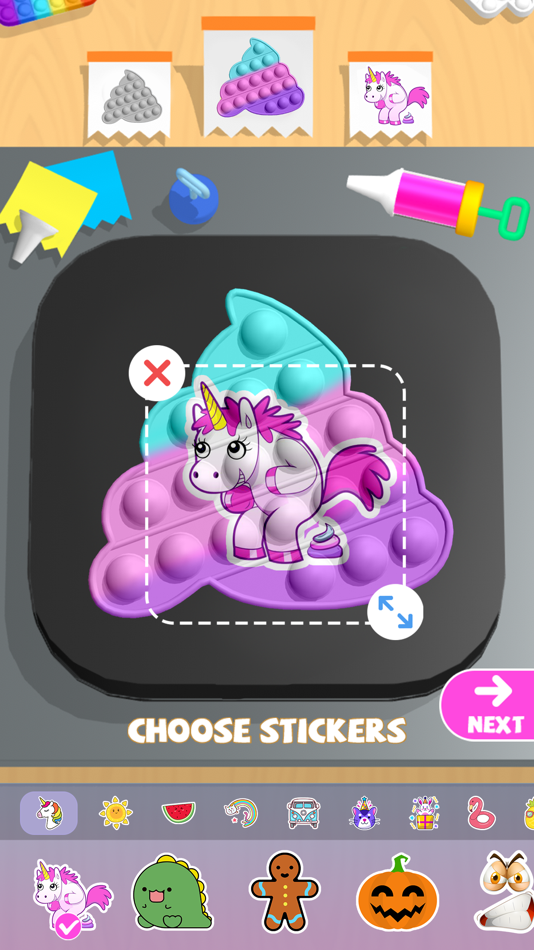 #2. Pop Fidget DIY (iOS) Podle: Pop Art Studio