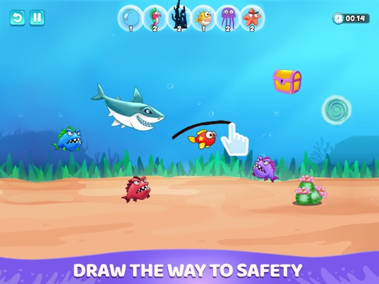 Fish Journey: Draw to Save
