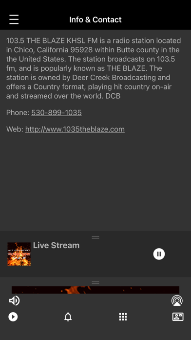 103.5 THE BLAZE Screenshot